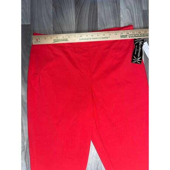 NWT Zac & Rachel The Ultimate Fit High Rise Pant Women Sz 14 Color Hibiscus Pink - Picture 3 of 8